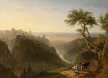 Vista distante di Tivoli